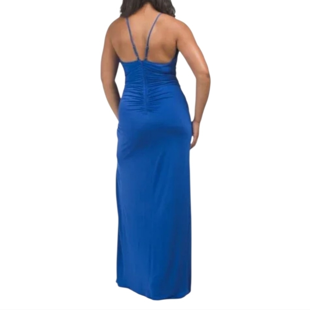 B&A by Betsy & Adam Blue Maxi Dress Size 14 - Picture 5 of 7